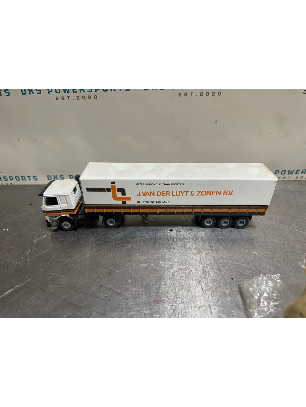 Scania 142H Truck & Trailer J. Van Der Luyt & Zonen - Tekno 1:50 in Box *62600